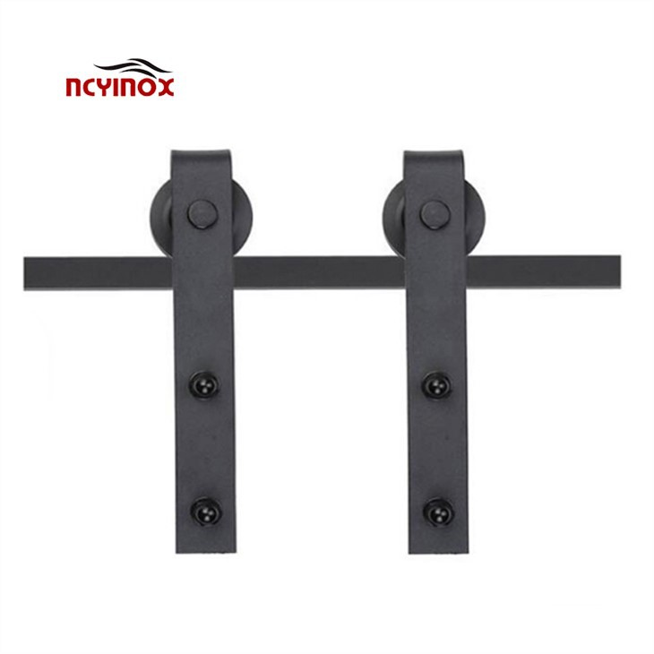 Non Punching Installation Of Barn Door Hardware Sliding Pulling Barn Door Roller Set